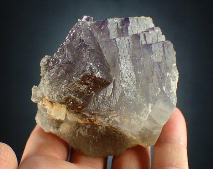 FLUORITE big stepped crystals from PAKISTAN 8535