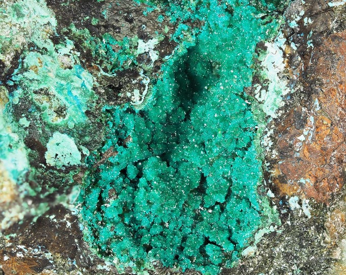 BROCHANTITE with chrysocolla 6,7 x 5,0 x 4,5 cm from CHILE