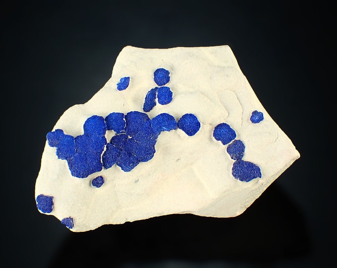 AZURITE blue crystals on matrix from AUSTRALIA 9136
