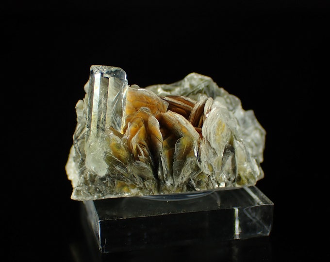 AQUAMARINE with muscovite cluster from PAKISTAN 10840