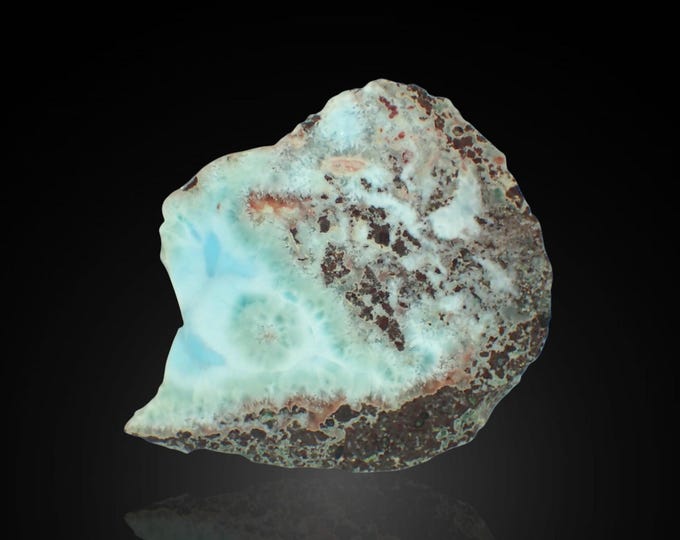 LARIMAR polished slice 5,5 x 4,2 x 0,9 cm DOMINICANA 13405