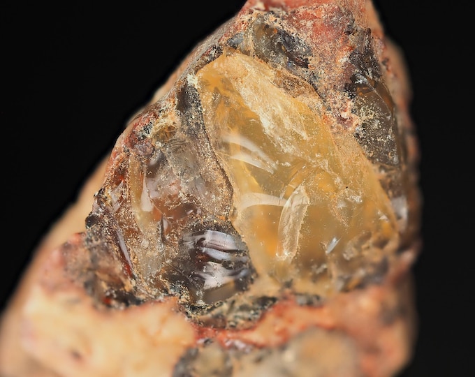 fire OPAL rough crystal 2,9 x 2,3 x 1,2 cm - MEXICO