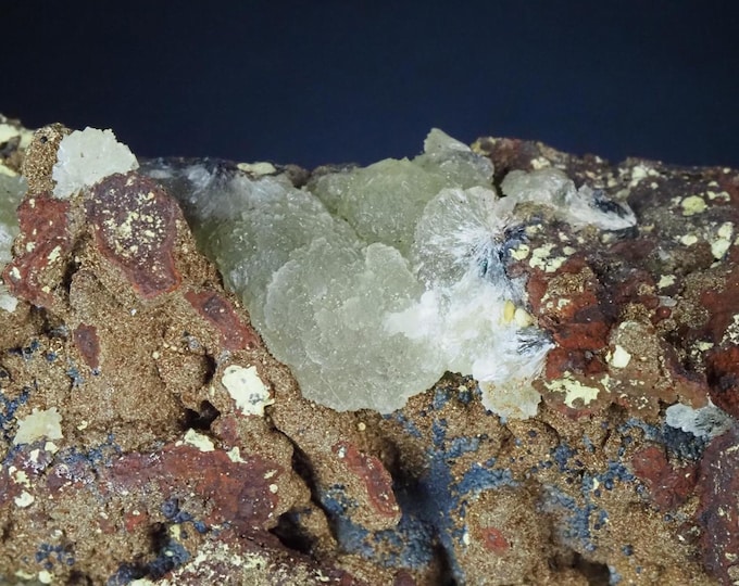 AUSTINITE crystals on matrix 6,0 x 3,0 x 2,0 cm Ojuela mine, MEXICO