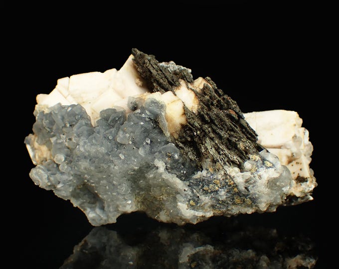 PYRRHOTITE Boulangerite Calcite & Dolomite 10,5 x 5,5 x 4,0 cm KOSOVO