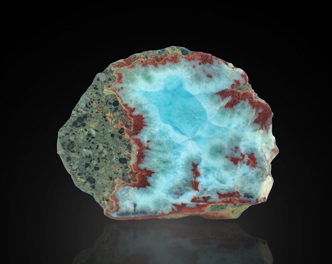 LARIMAR polished slice 4,5 x 3,5 x 2,0 cm DOMINICANA 13398