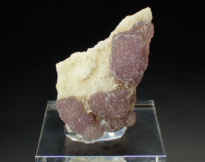 fluorescent FLUORITE purple crystals 4,8 x 3,5 x 2,5 cm MEXICO