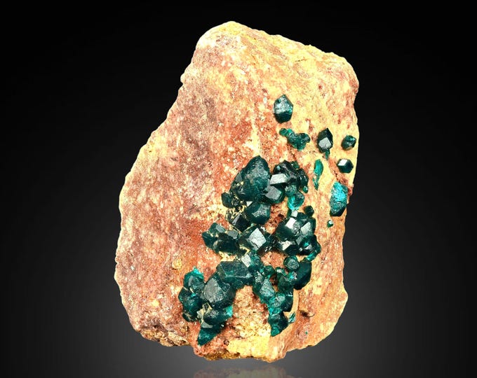 DIOPTASE crystals 6,7 x 4,8 x 4,5 cm from DR CONGO 12668