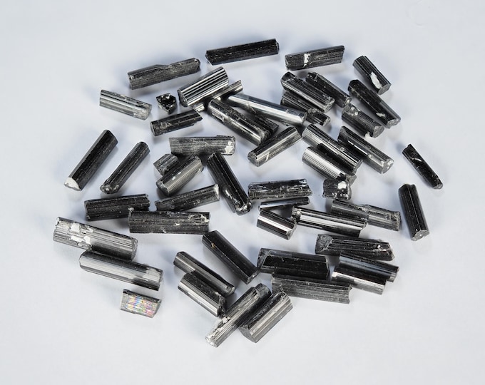 Set of  Black Tourmaline Crystals  74 g from PAKISTAN