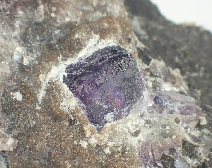 fluorescent FLUORITE crystals 7,0 x 4,6 x 1,5 cm Mexico 11933