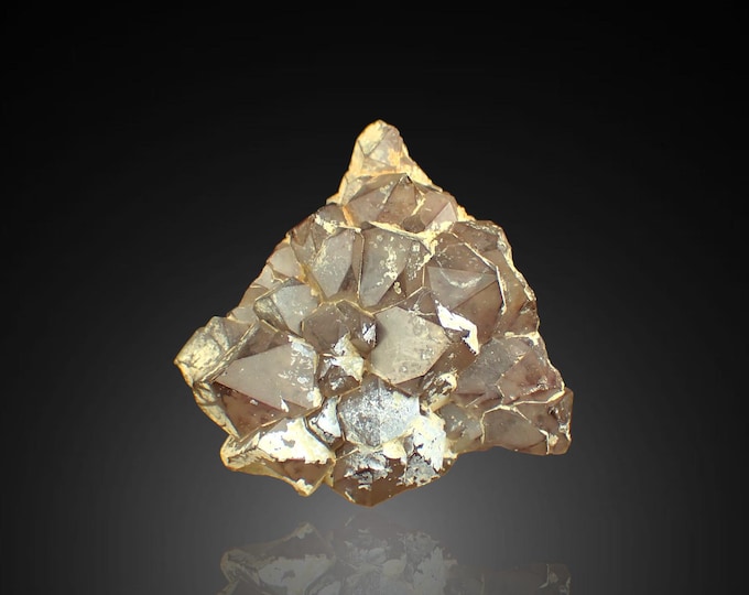 SMOKY QUARTZ crystal cluster 6,3 x 5,5 x 4,7 cm AUSTRALIA 13014