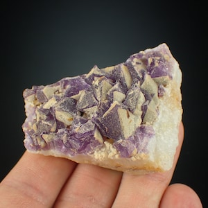 Cristalli viola FLUORITE dal MESSICO 1197N