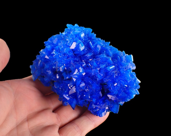CHALCANTHITE crystal cluster 8,8 x 7,0 x 5,0 cm POLAND