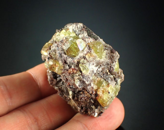 FLUORAPATITE green crystals from MEXICO 1097N