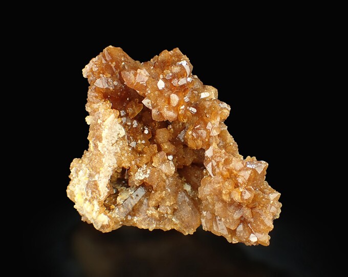 QUARTZ var CITRINE crystal cluster 8,5 x 6,5 x 4,5 cm MOROCCO 12720