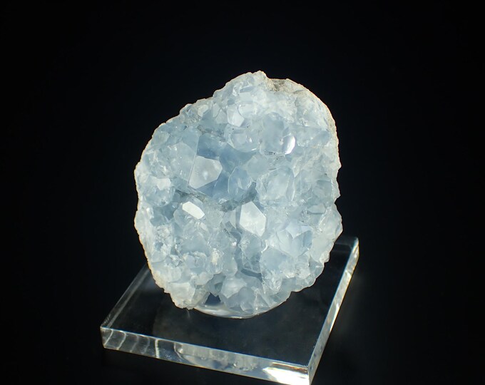 CELESTINE blue crystal cluster 5,5 x 4,7 x 3,7 cm from Madagascar *11403