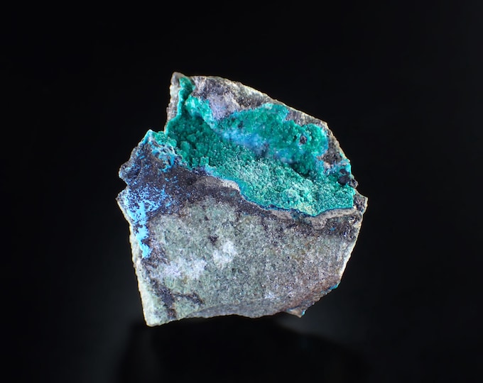 CHRYSOCOLLA with brochantite 6,5 x 6,0 x 2,5 cm from CHILE