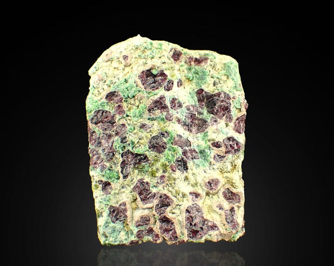 Chrom DIOPSIDE with pyrope garnet 4,8 x 3,6 x 2,5 cm NORWAY 12797