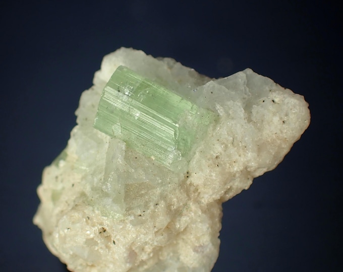 TOURMALINE green crystals 2,0 x 1,4 x 0,9 cm AFGHANISTAN