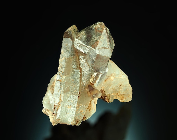 scepter QUARTZ with hematite inclusions from Orange River, SOUTH AFRICA *12315
