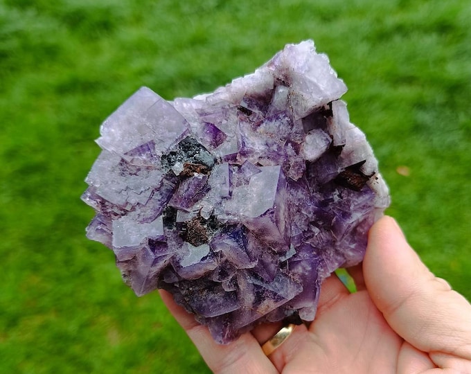 fluorescent FLUORITE daylight UV 10,0 x 8,0 x 3,0 cm ENGLAND 12700
