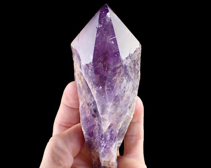 AMETHYST crystal point 13,7 x 4,5 x 4,5 cm BRAZIL