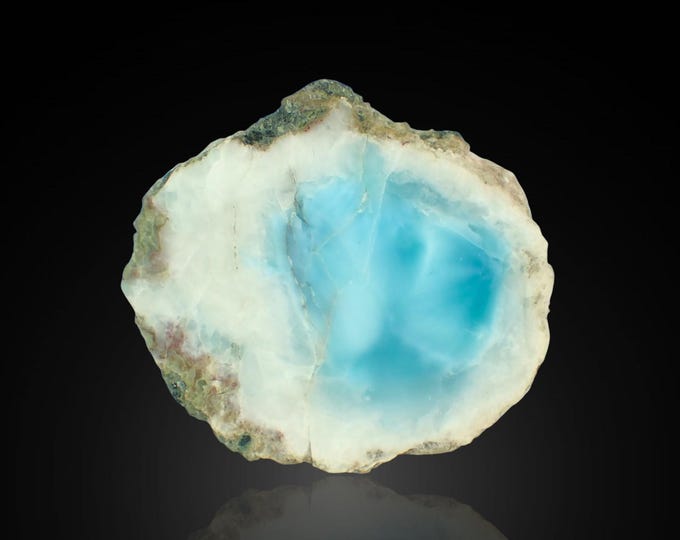 LARIMAR polished slice 4,4 x 3,8 x 1,8 cm DOMINICANA 13418