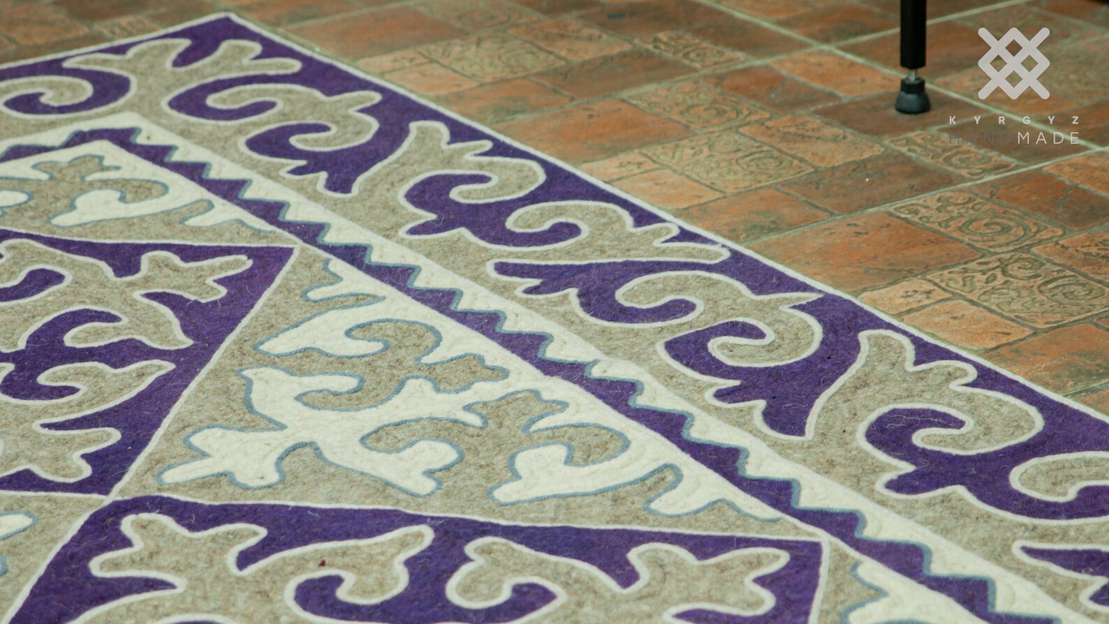 Charchy shyrdak. Kyrgyz Wool Rug Handmade carpet Etsy