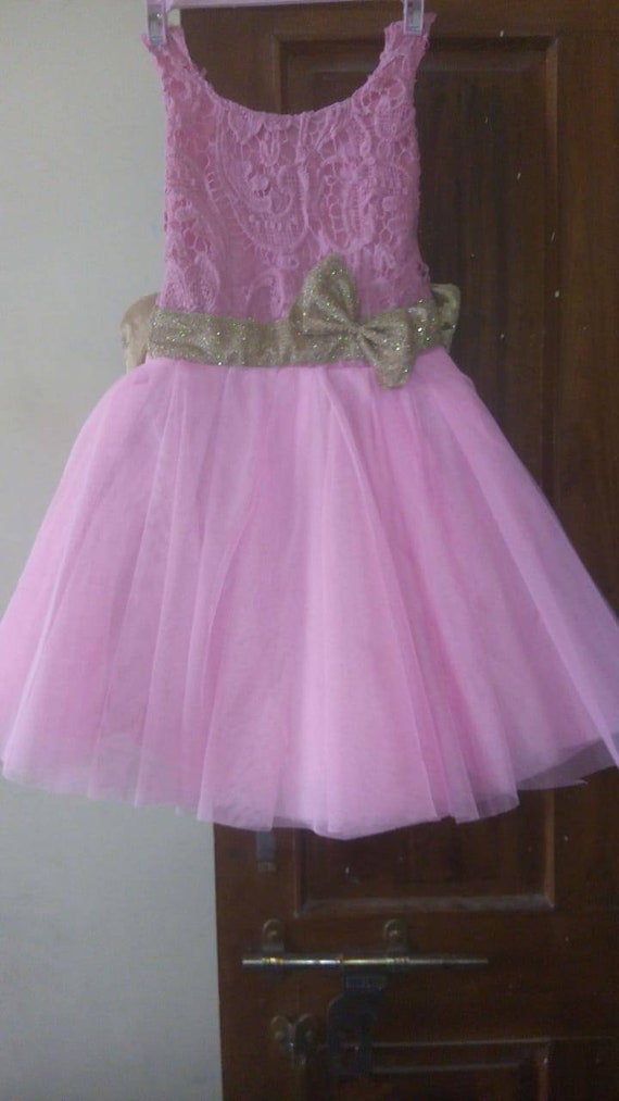 baby pink party dress