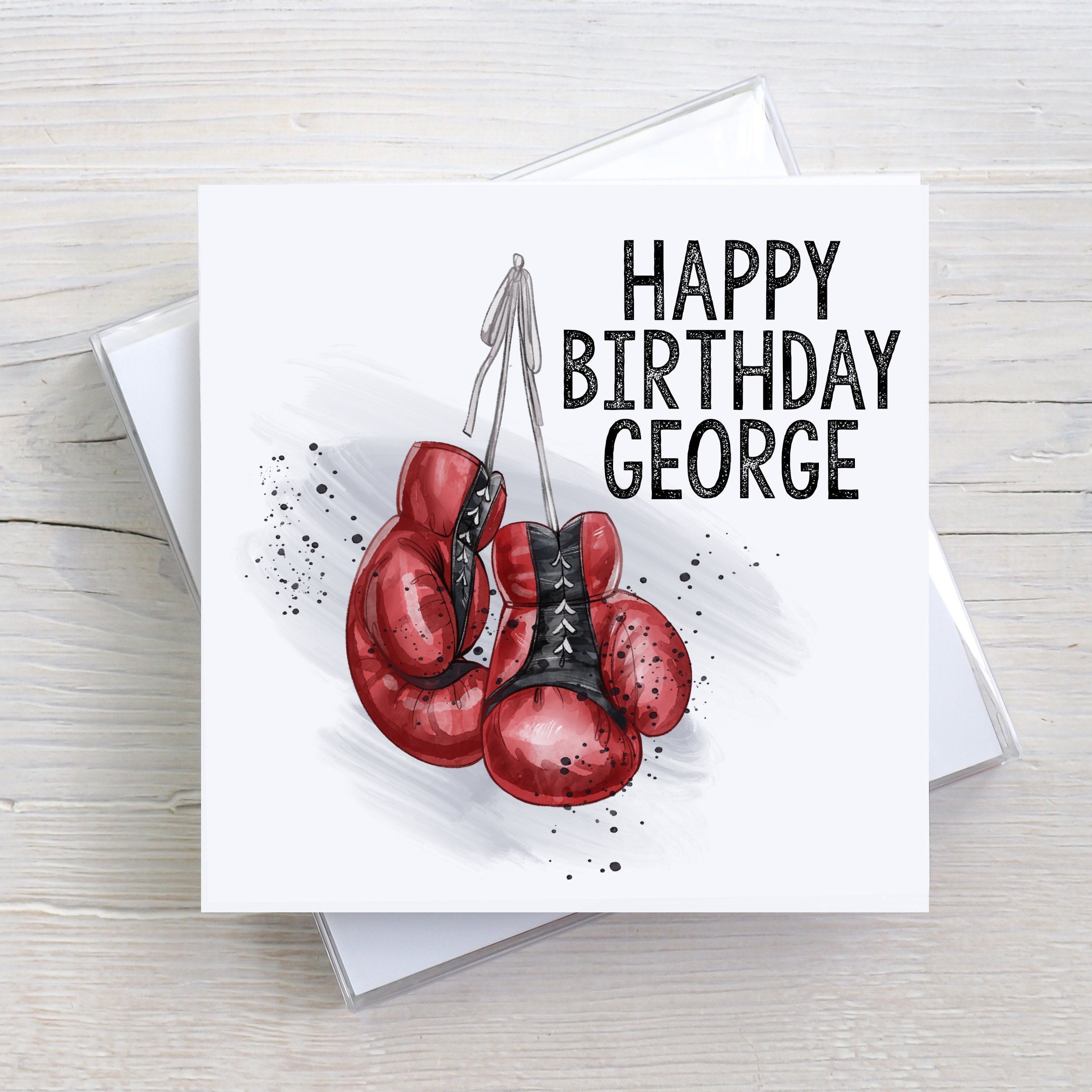 Personalised Boxing Card Happy Birthday Card Gift for Etsy UK