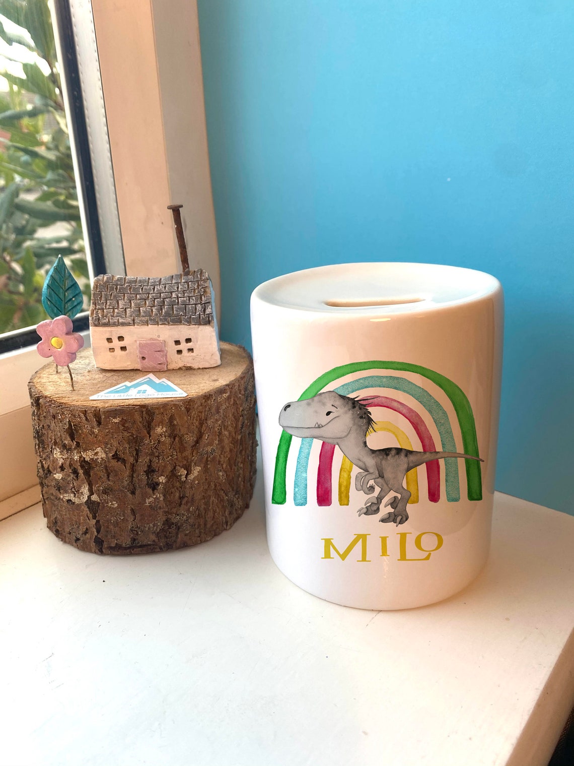 Dinosaur Money Box Dino Coin Bank Etsy