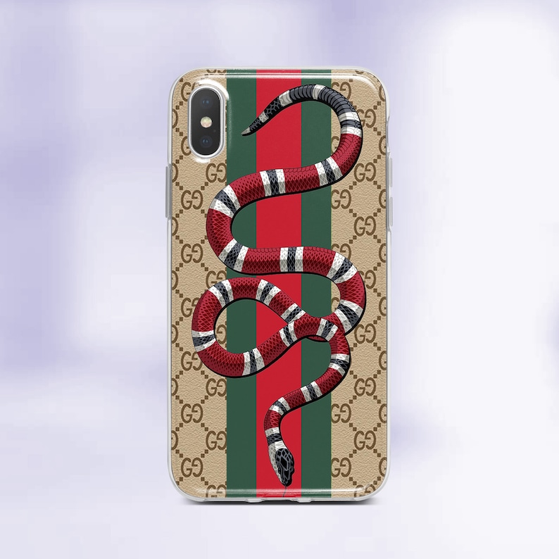 Gucci Case iPhone X Gucci Snake Case iPhone XS max Gucci 7 Plus iPhone Case inspired Gucci iPhone XR Case Gucci phone red snake cases