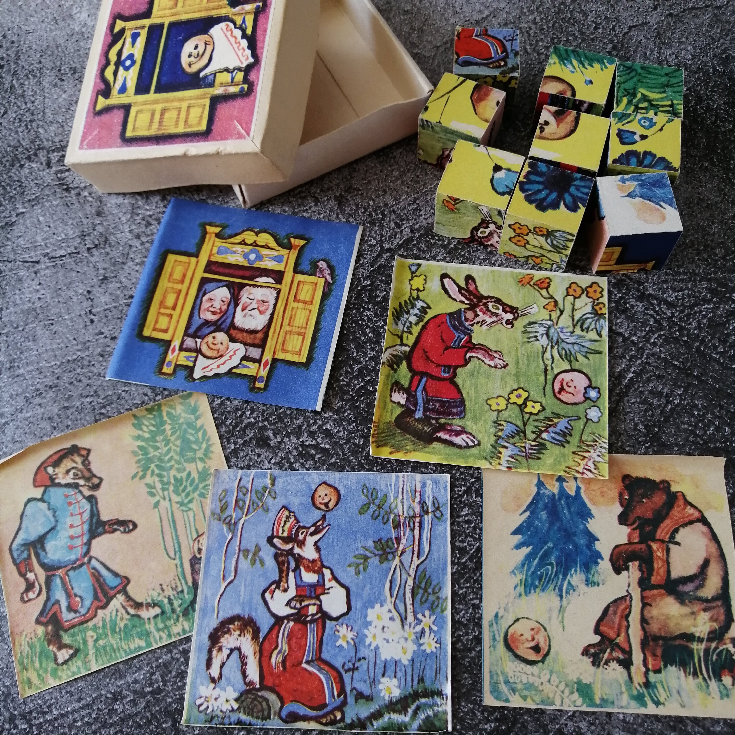 Vintage wooden baby blocks childrens puzzle 9 blocks wood Etsy