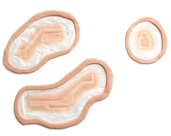 Cyberpunk Set 2 / Silicone prosthetic / MonsterFX / Cyborg / Robot / Cyberpunk2077 / Halloween / Latex free / Special effects makeup / LARP