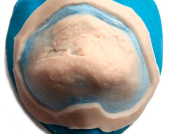 Zombie Chin 2 / Silicone prosthetic / Zombie cosplay / MonsterFX / Halloween prosthetic / Latex free / SFX makeup / Prosthetic