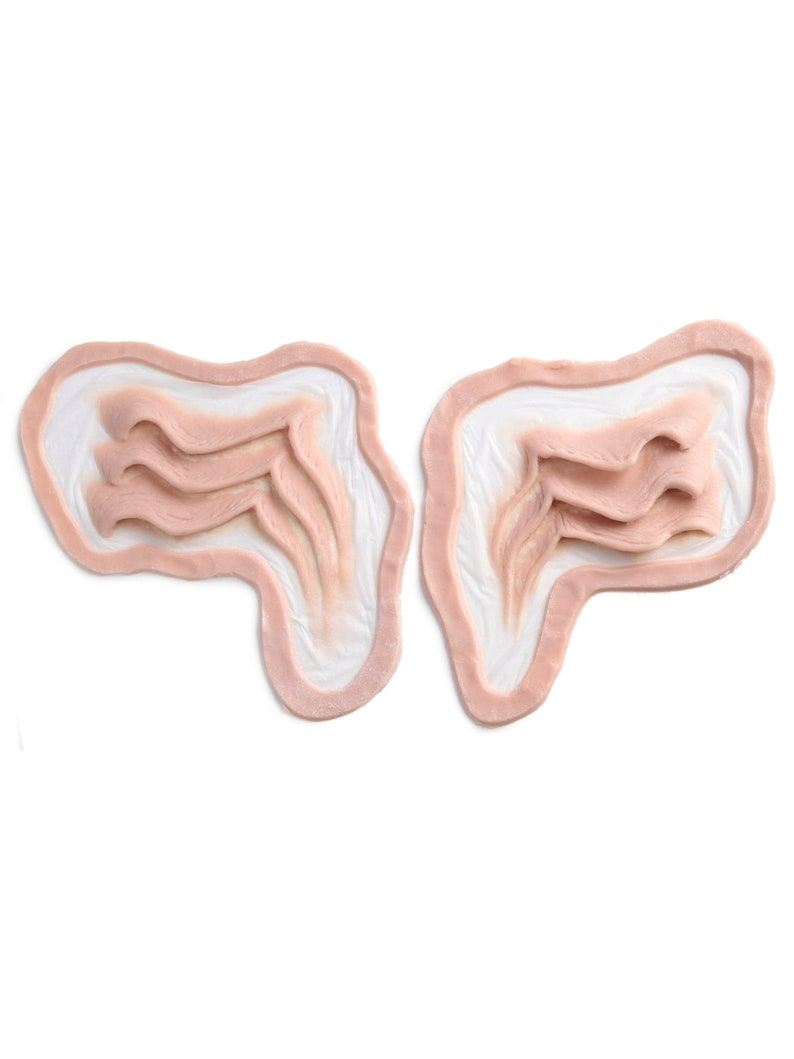 Mermaid Gills 2 / Silicone prosthetic / Halloween prosthetic / MonsterFX / Mermaid cosplay / Latex free / SFX makeup / Neck gills image 1