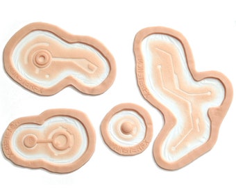 Cyberpunk Set 3 / Silicone prosthetic / MonsterFX / Cyborg / Robot / Cyberpunk2077 / Halloween / Latex free / Special effects makeup / LARP