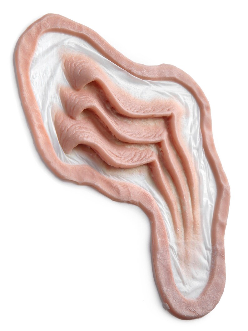 Mermaid Gills 2 / Silicone prosthetic / Halloween prosthetic / MonsterFX / Mermaid cosplay / Latex free / SFX makeup / Neck gills image 2