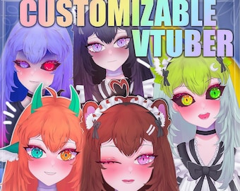 Customizable VTuber model (Art & Rig) premade
