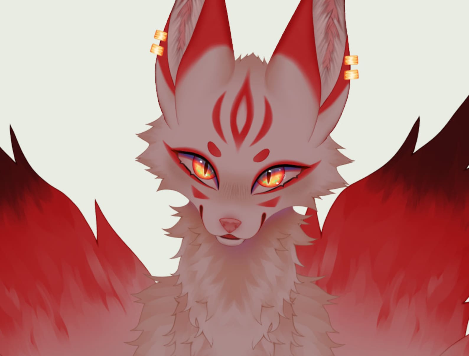 Kitsune Vtuber Avatar art & Rig Premade Etsy