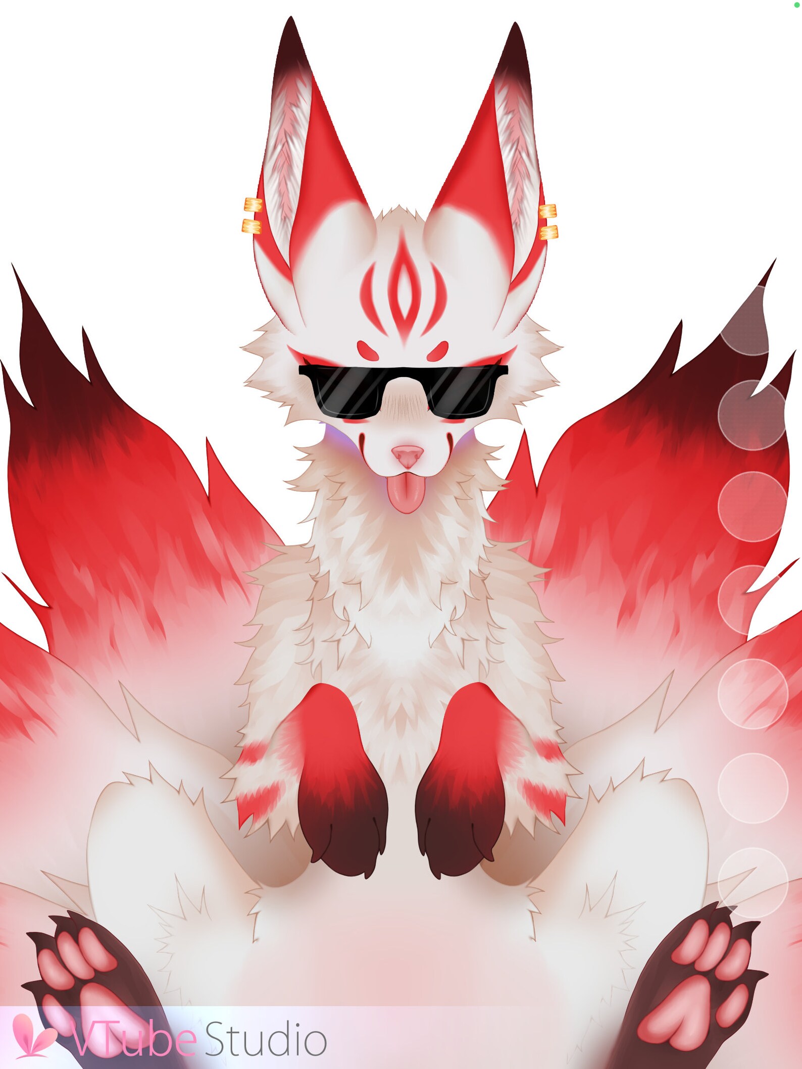 Kitsune Vtuber Avatar art & Rig Premade Etsy Australia