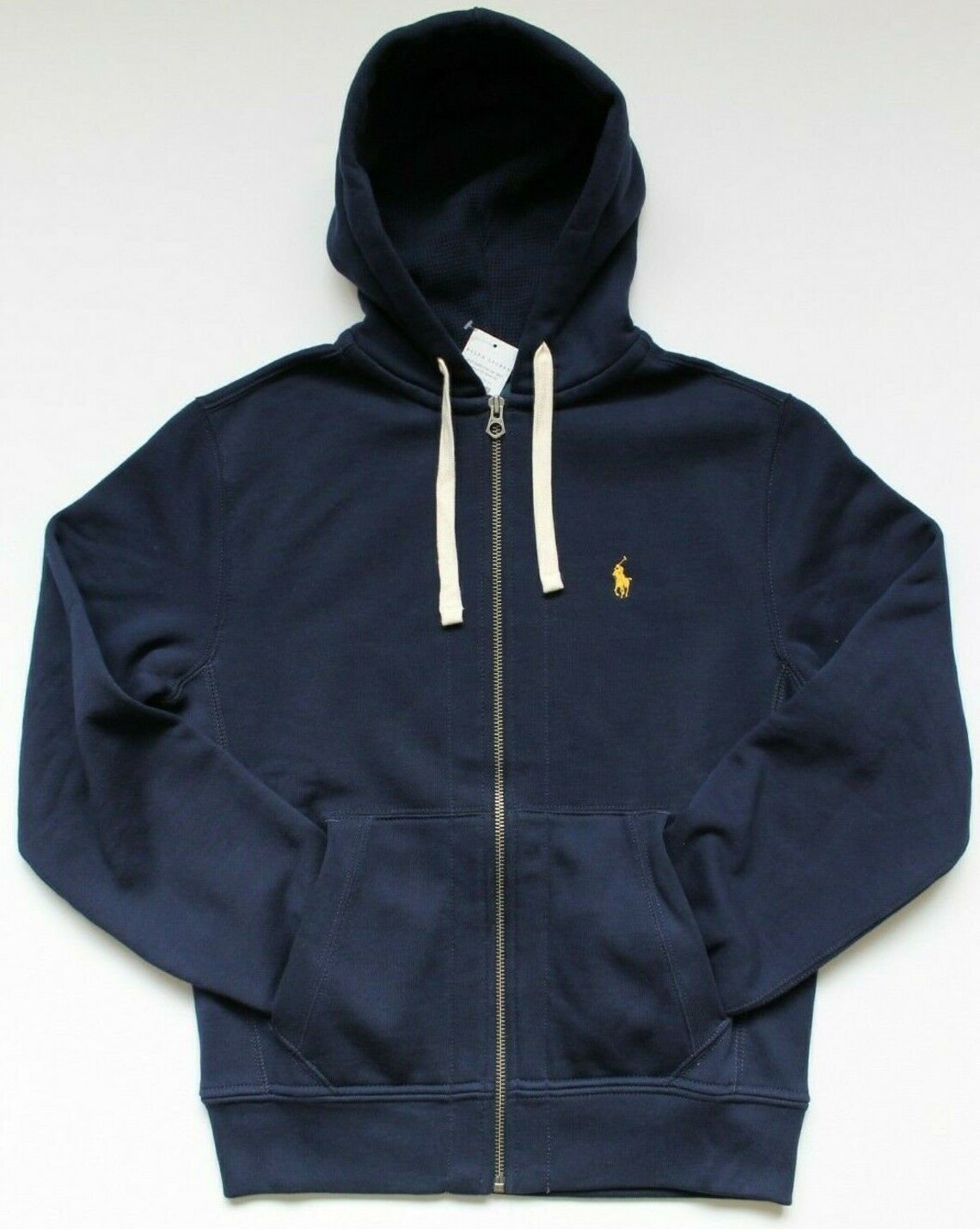polo cotton blend fleece hoodie