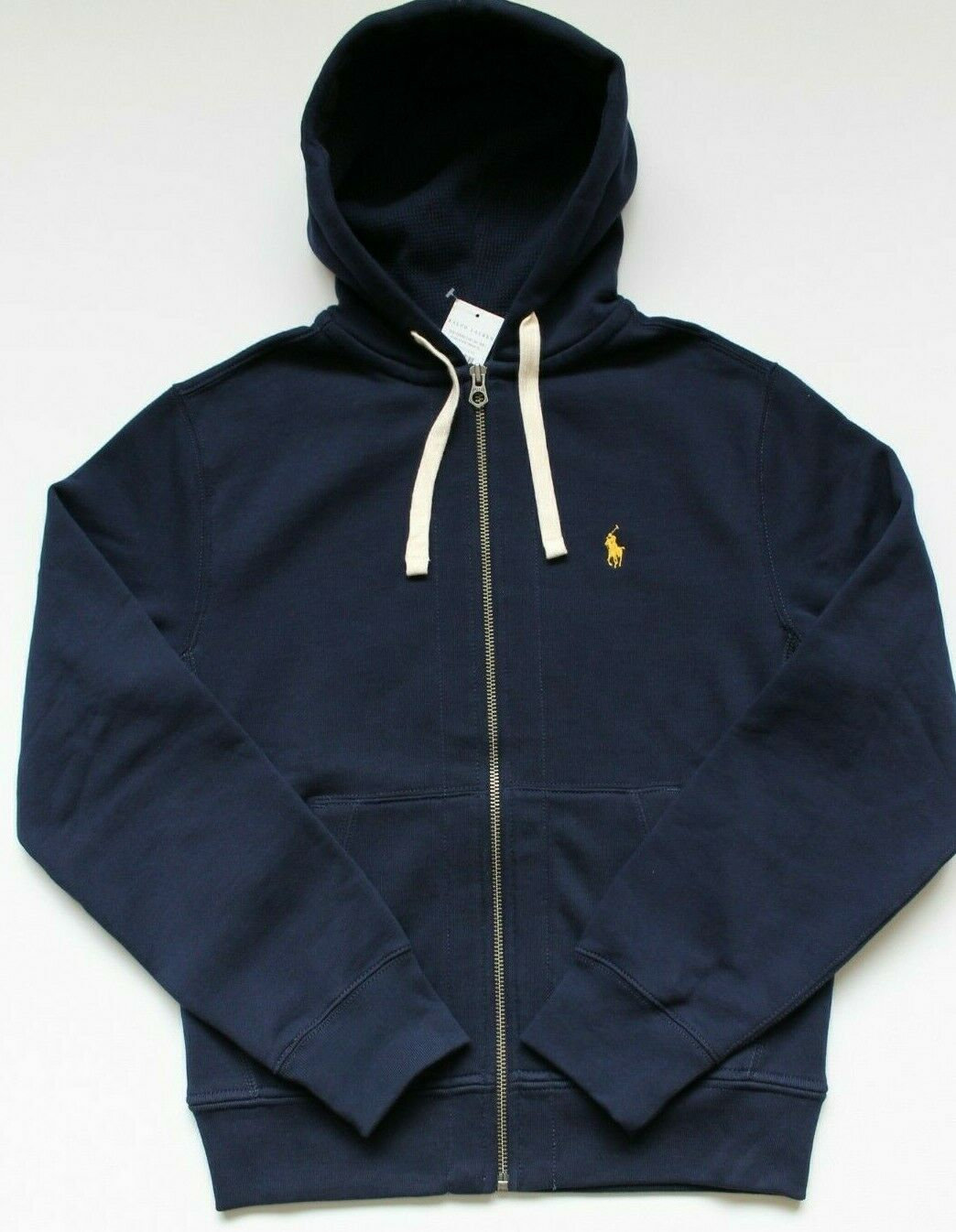 polo cotton blend fleece hoodie