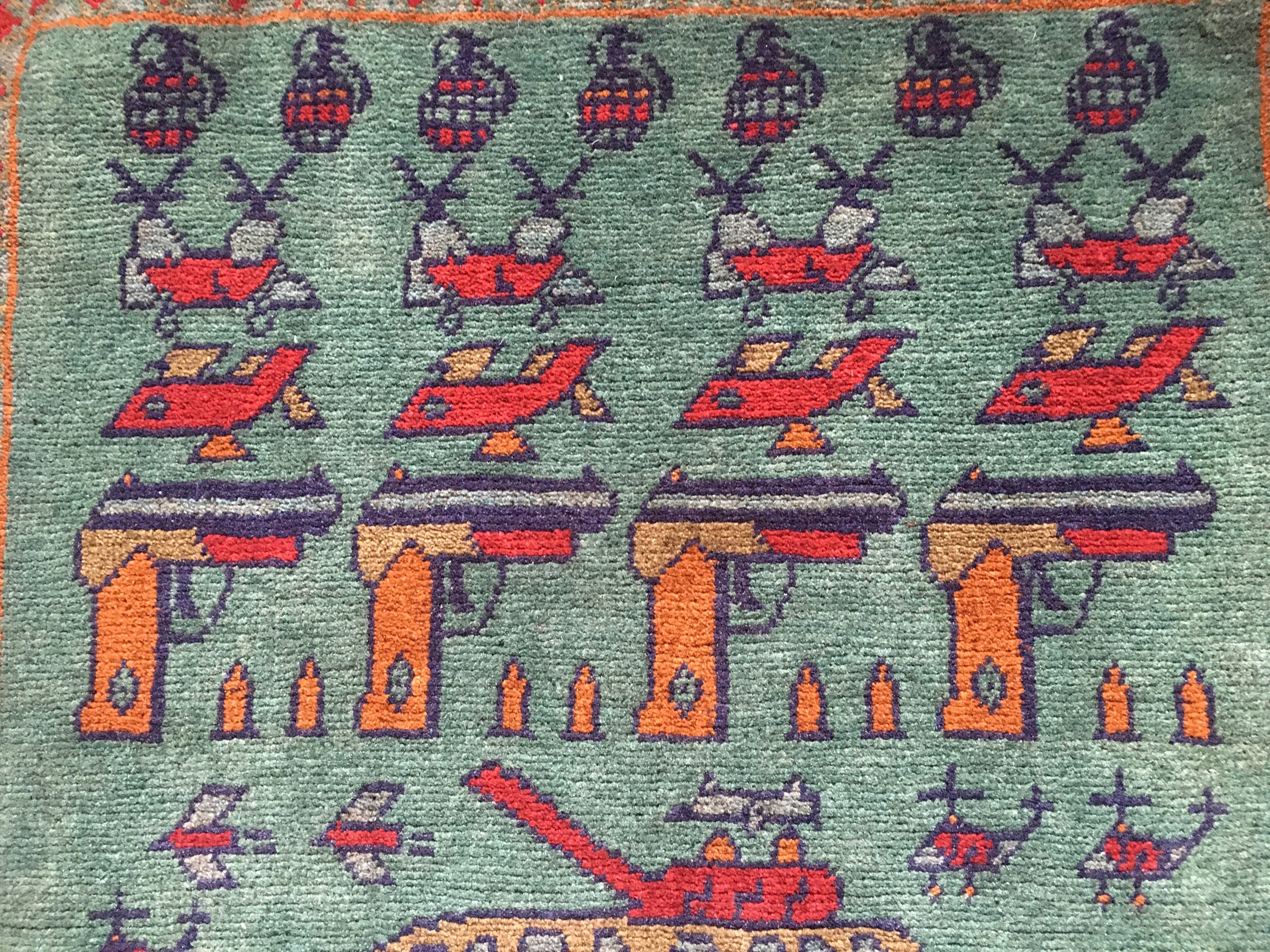 231 Beautifully Handmade Genuine Afghan War Rug 85x60 Cm - Etsy