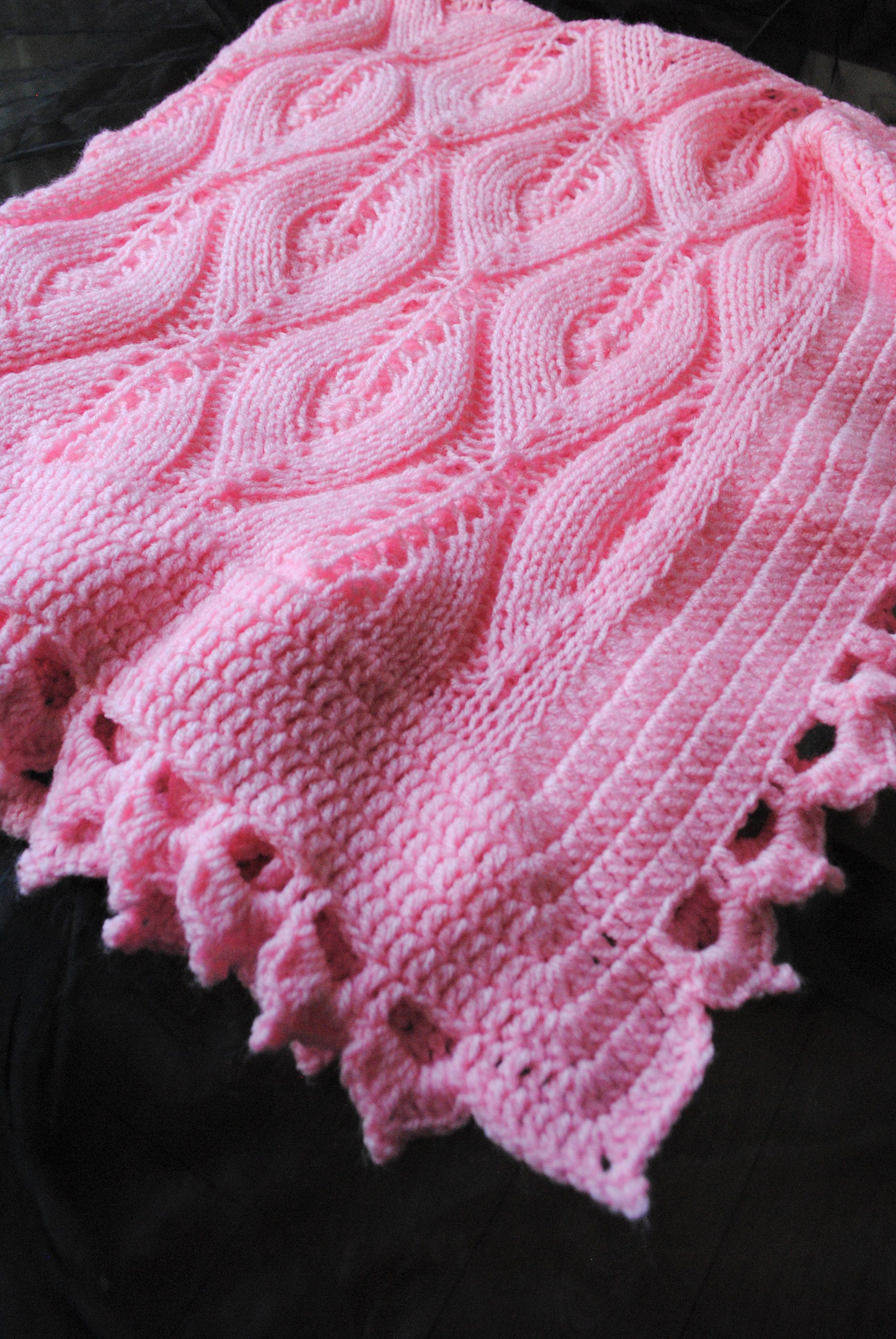 knitted shawl blanket