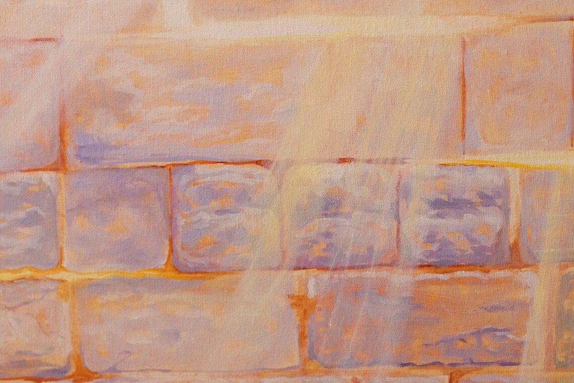 Kotel Painting Jewish Art Wailing Wall Israel Jerusalem Etsy