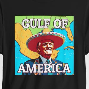 Maglietta Trump Gulf Of America, Presidente Donald Trump, Magliette divertenti Trump, Trump Gulf, Golfo 2025, Golfo americano, Amo Trump, Maglietta divertente Trump