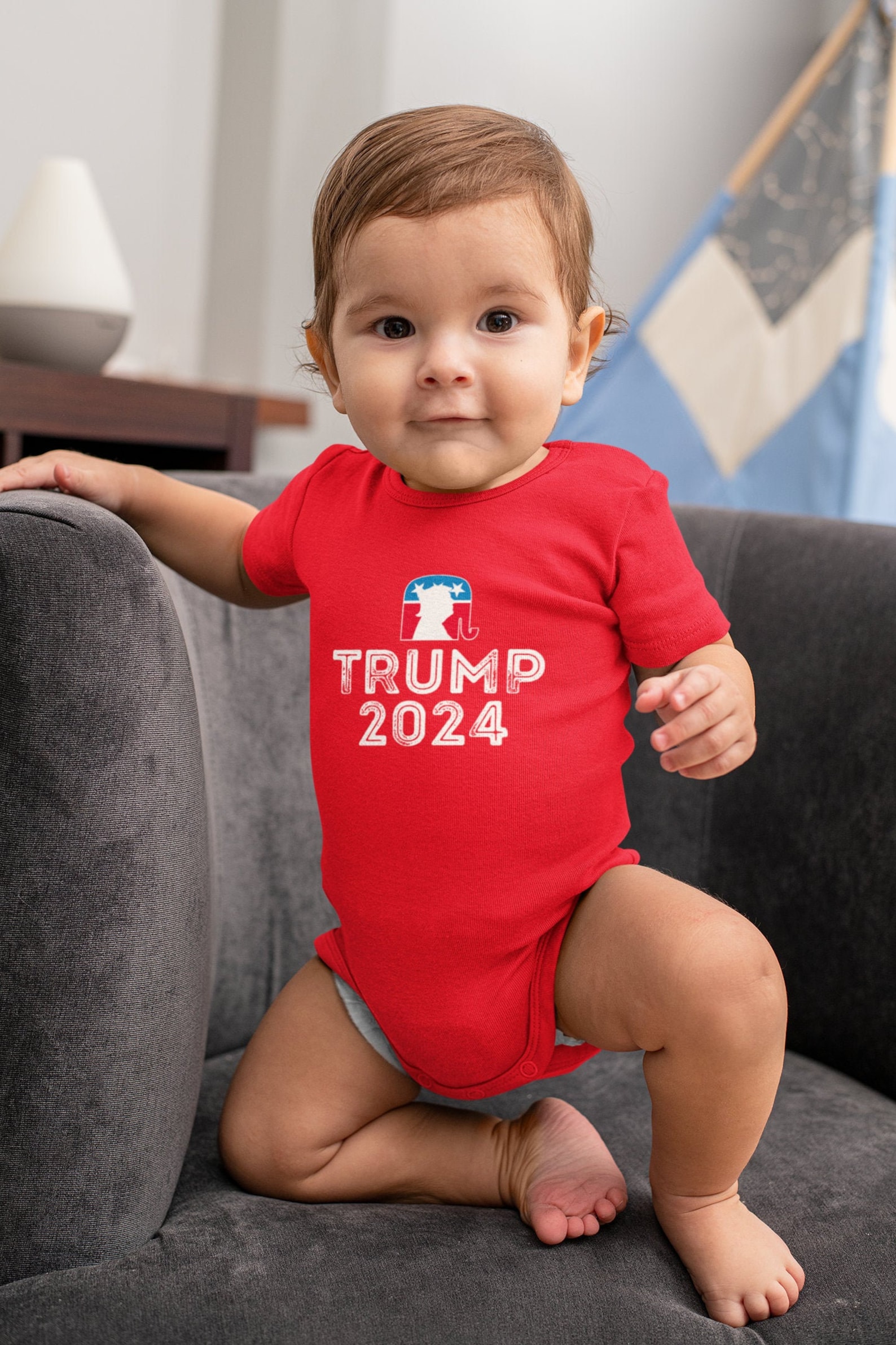 Trump 2024 Baby Bodysuit Baby Rip Snap Tee Baby Donald Trump for