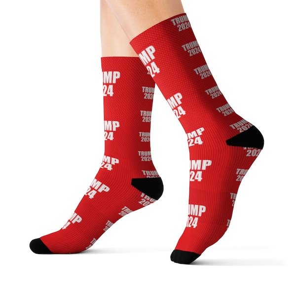 Trump 2024 Socks Red Socks ~Trump Socks | Trump 2024 Donald Trump Socks 2024 Election | GOP Eye-Catching Socks | Trump For President Gift