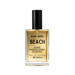 BEACH Perfume - Jasmine, Mandarin Orange, Sea Salt - Floral Spray Perfume - Vegan and Cruelty Free