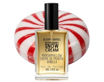 Peppermint Snow Cream Perfume: Candy Cane, Marshmallow and Vanilla Gourmand Scent